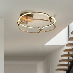 Schuller Valencia Colette LED ceiling light, 3-bulb, rose gold