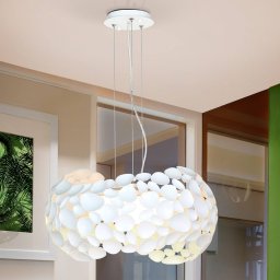 Schuller Valencia LED pendant light Narisa 5xG9, Ø47cm, white