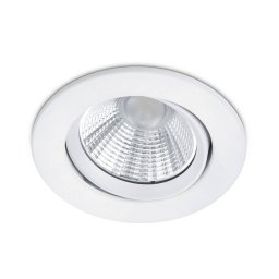 Trio Lighting Round LED recessed spotlight Pamir in matt white