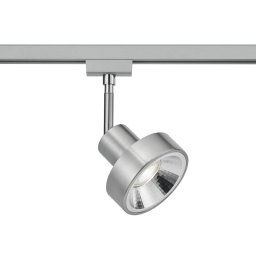 Trio Lighting DUOline 780701 track spotlight, Ø 11 cm, nickel, 2-phase, GU10