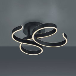 Trio Lighting Francis LED ceiling light, anthracite