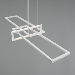 Trio Lighting Salinas LED hanging light, 4,000 K, matt white