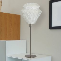Tagwerk Lamell table lamp made of biomaterial, Ø 25 cm