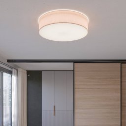 TK Lighting Rondo ceiling light, beige, Ø 60 cm