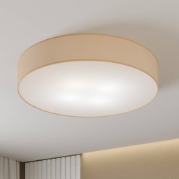 TK Lighting Rondo ceiling light, beige Ø 80 cm