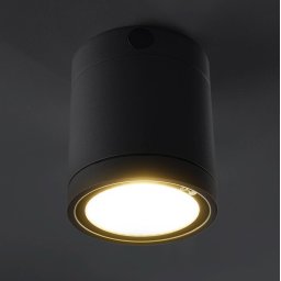 Heitronic Negro LED ceiling light for outdoors