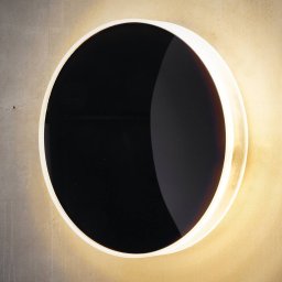 Heitronic Marbella LED outdoor wall light, black