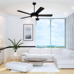 Westinghouse Comet fan, black and silver blades