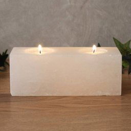 Wagner Life Twin Cube White Line tea light holder