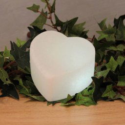 Wagner Life White Line LED heart made of salt crystals, white