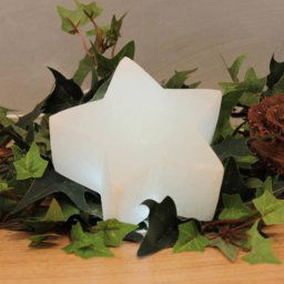 Wagner Life White Line LED star made of salt crystal rock