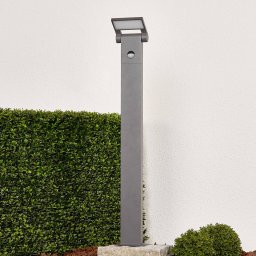 Lucande Marius LED bollard lamp with sensor, 80 cm