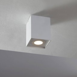 Arcchio downlight Jolina, angular, white, 13cm, metal