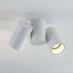 Arcchio Gesina ceiling lamp, 2-light, white, aluminium, 17.5 cm