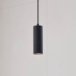Lindby Joffrey pendant light, Ø 6 cm, black, metal, GU10