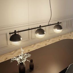 Lucande Dustian hanging light, 3-bulb, 124 cm