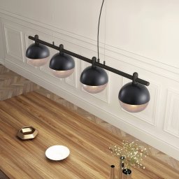 Lucande Dustian hanging light, four-bulb