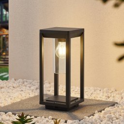 Lindby Estami pillar light, 35 cm, anthracite, metal