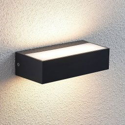 Lindby LED outdoor wall lamp Nienke, 17 cm, seawater resistant, IP65