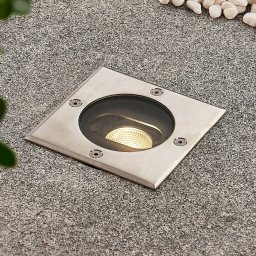 Lucande Doris - LED recessed floor light, angular shape