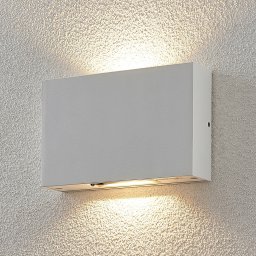 Lucande Katla LED outdoor wall light made of aluminium