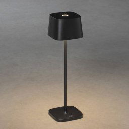 Konstsmide Capri LED table lamp for outdoors, black