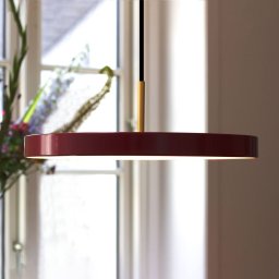 UMAGE Asteria medium LED hanging light brass red
