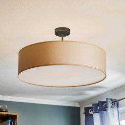 TK Lighting Rondo ceiling light with clearance, cream Ø 60cm
