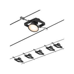 Paulmann Wire Mac II cable lighting system, 5-bulb, 5 m, black