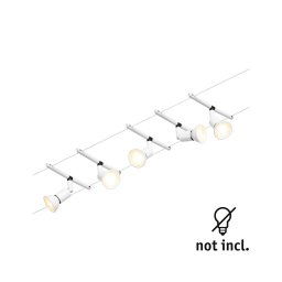 Paulmann Wire Salt cable system, 5-bulb 5 m white