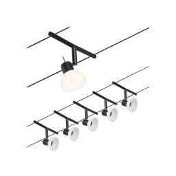 Paulmann Wire Sheela cable system 5-bulb 5 m black