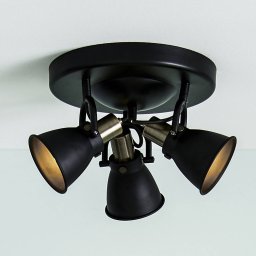 Markslöjd Alton ceiling light in black, spots adjustable