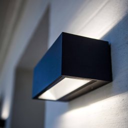 LUTEC Gemini LED outdoor wall lamp 22 cm 3,000 K black