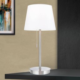 ORION Ludwig table lamp with USB port white/matt nickel