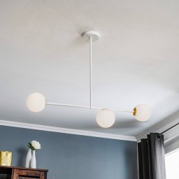 SIGMA Gama 3 pendant light, 3-bulb, white