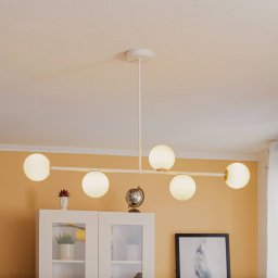 SIGMA Gama 5 pendant light, 5-bulb, white