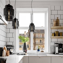 By Rydéns Ebbot pendant light, smoke grey, Ø 20 cm