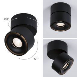 Paulmann Spircle LED downlight matt black