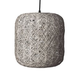 Dyberg Larsen hanging light Spin S, grey, Ø 30 cm