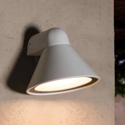 FARO BARCELONA Pals outdoor wall light, IP65 white matt