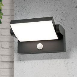 ORION Ginger LED outdoor wall lamp, sensor, anthracite, IP54