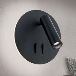 ORION Lenny LED wall light with 2 light sources, black