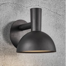Nordlux Outdoor wall light ARKI black Ø 20 cm
