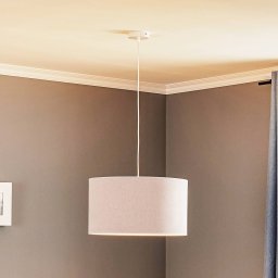 Duolla Bristol pendant light, woven pattern, grey