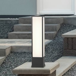 Trio Lighting LED pedestal light Fuerte, anthracite, aluminium, IP54