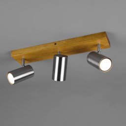 Trio Lighting Marley downlight, matt nickel, 3-bulb