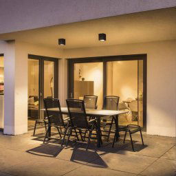 SLV Big Theo LED outdoor ceiling lamp, anthracite