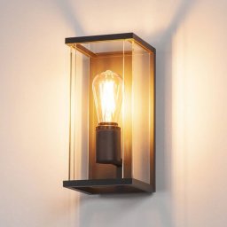 SLV Quadrulo outdoor wall lamp in lantern shape