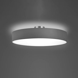 Trio Lighting Hotel ceiling light, matt nickel/grey, Ø 65 cm