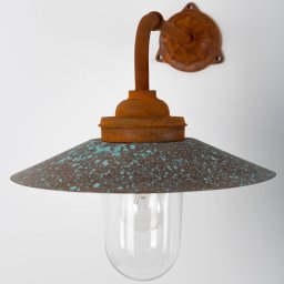 K.S. Verlichting Provence outdoor wall light in rust brown